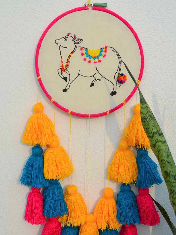 Pichwai Cow Dreamcatcher - Image 7
