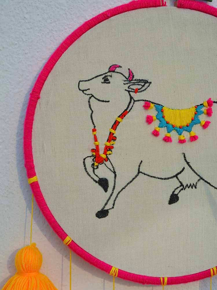 Pichwai Cow Dreamcatcher - Image 5