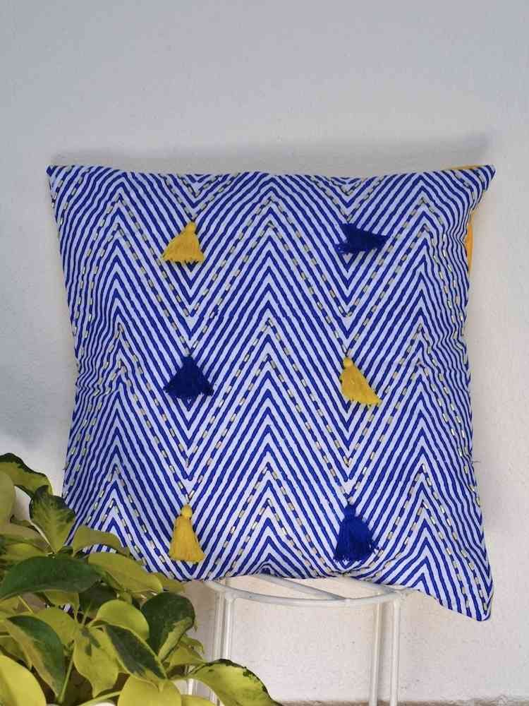 Chevron Beadwork Cushion Cover - Image 3
