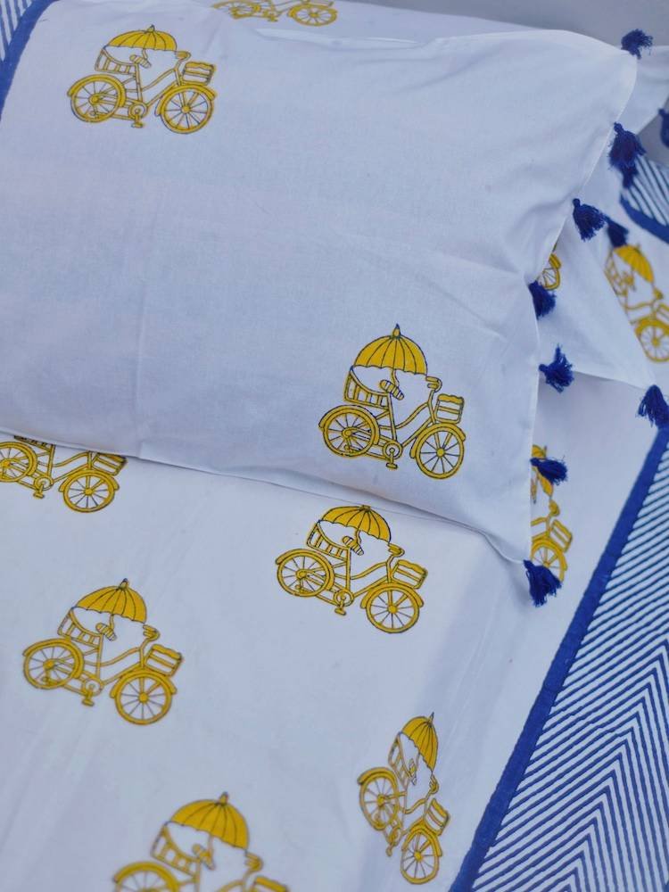 Cycle Printed Bedsheet - Image 3