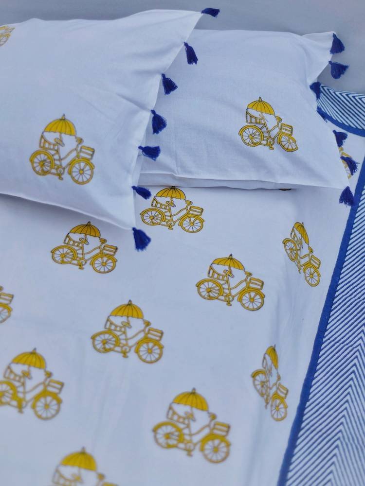 Cycle Printed Bedsheet - Image 4