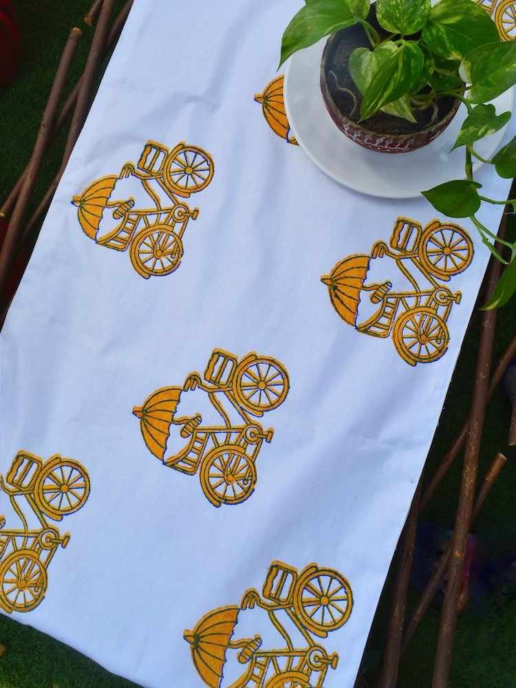 Cycle print Table Runner - Image 3