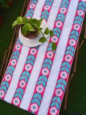 flower line table runner 1