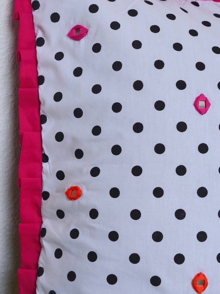 Polka Frill Cushion Cover - Image 5