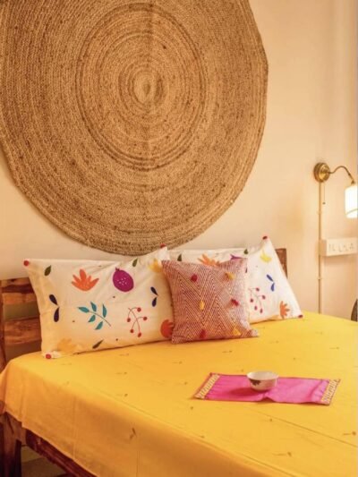 Self Embroidered Bedsheet