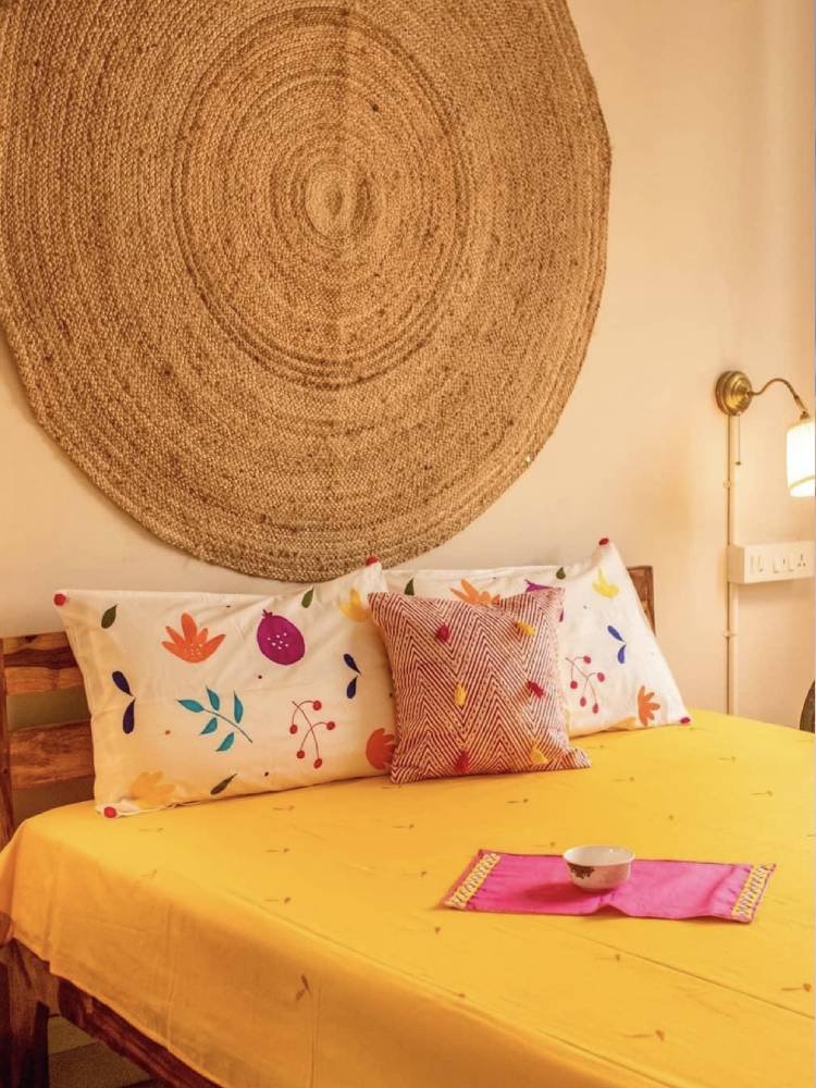 Self Embroidered Bedsheet