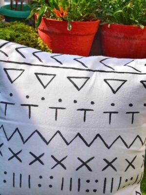 tribal handpainted cushion 1