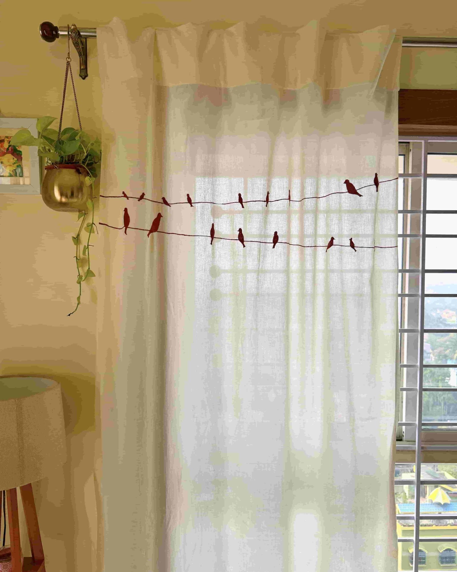Panchi Curtains Off White - Image 4