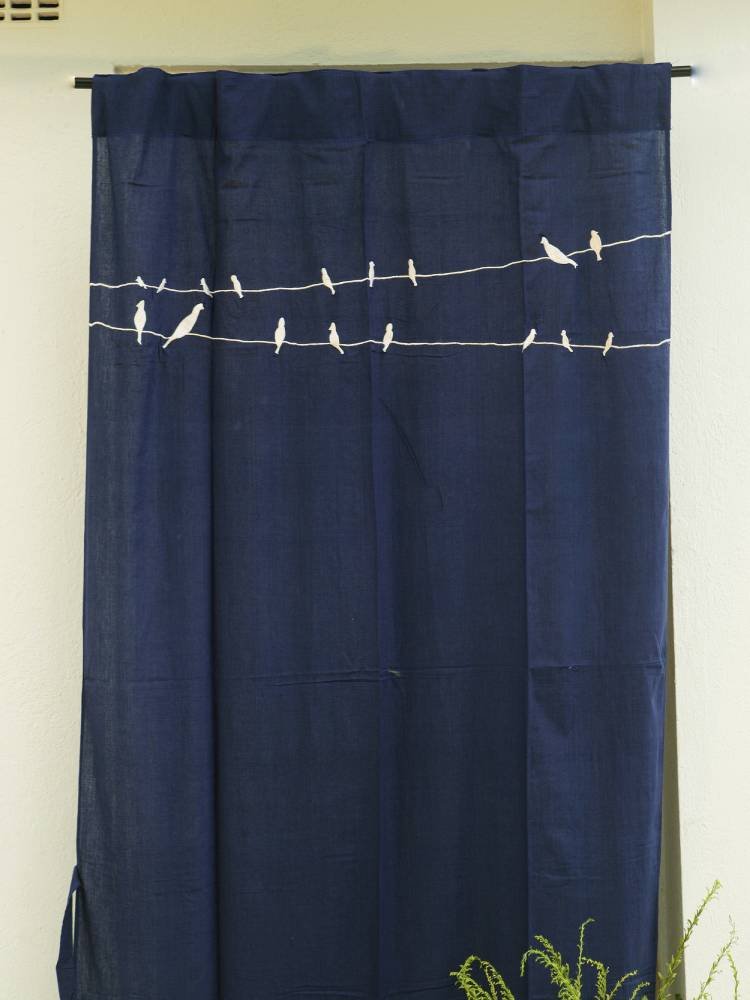 Panchi Curtains Navy Blue - Image 7