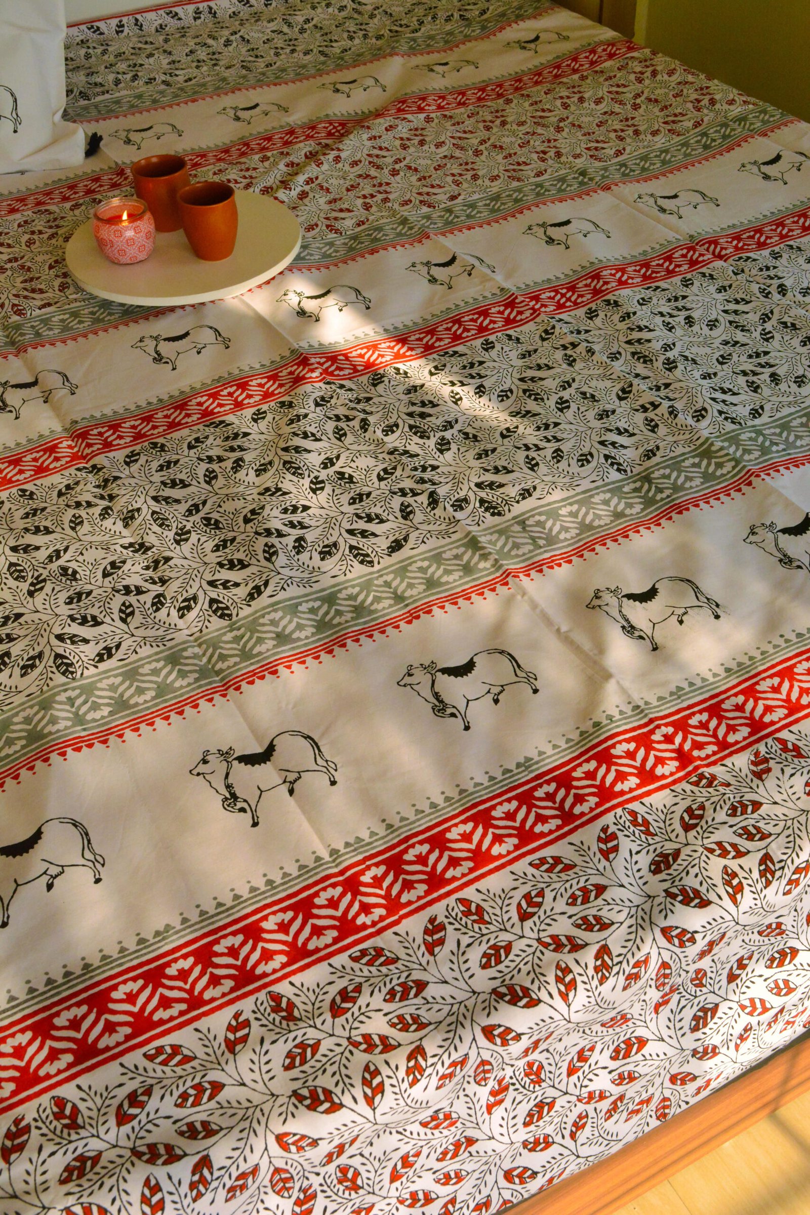 Pichwai Cow Bedsheet Set - Image 7