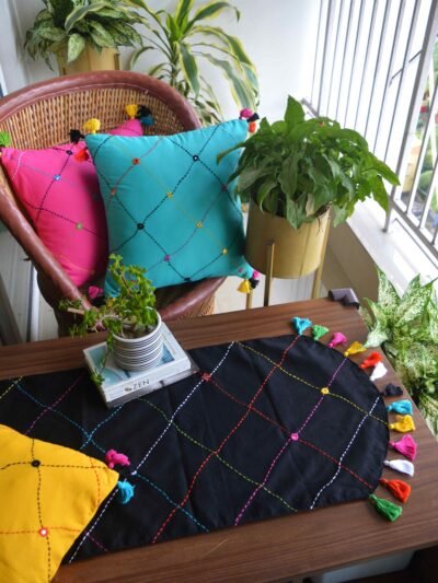 Leher Cushion Cover