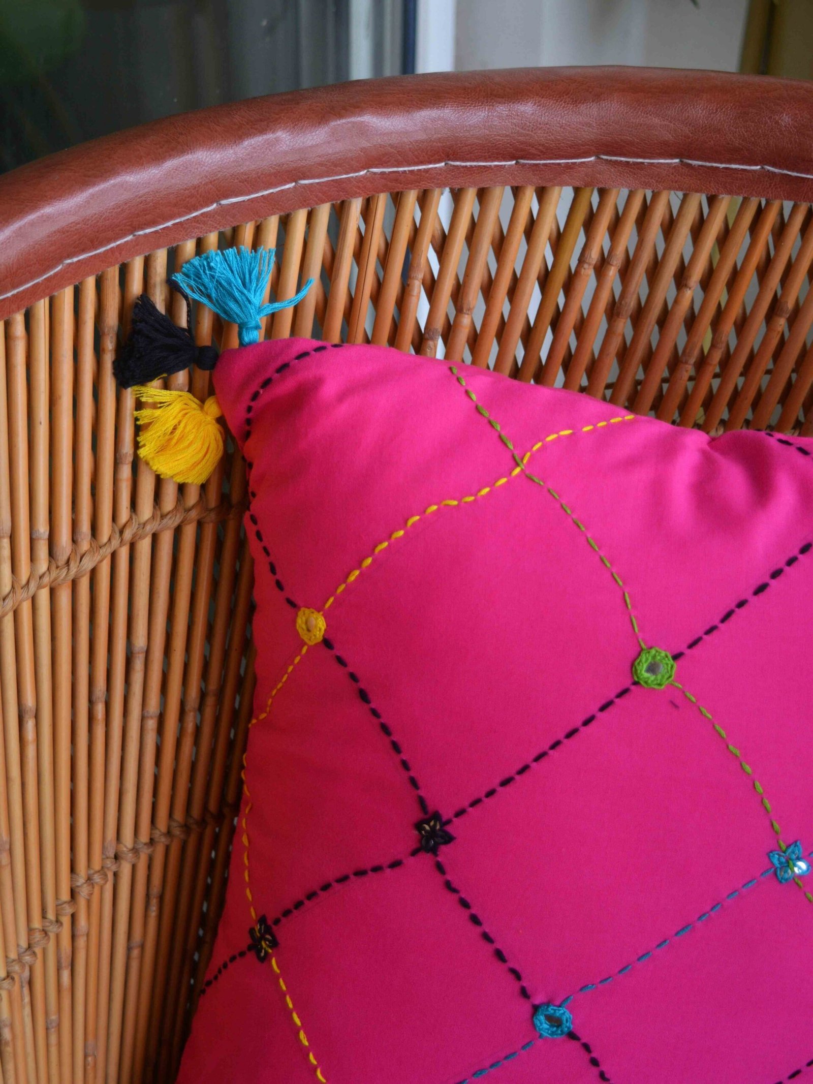 Leher Cushion Cover - Image 3