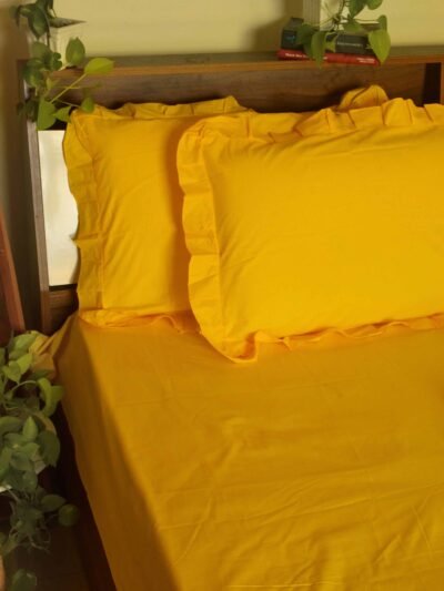 Happiness Yellow Bedsheet Set