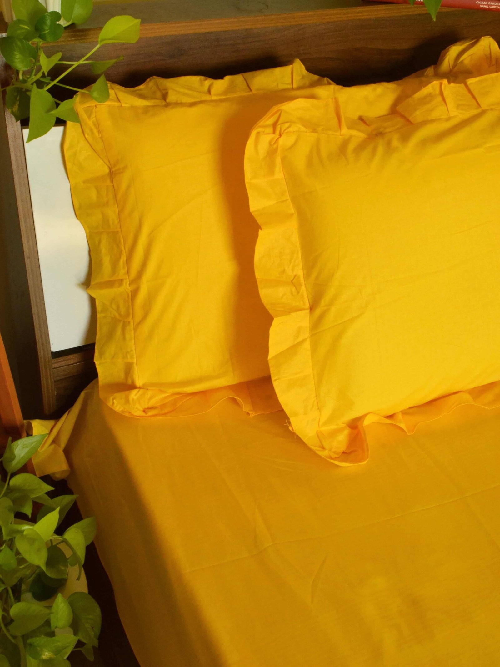 Happiness Yellow Bedsheet Set - Image 5
